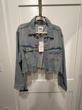 Zara Crop Jean Jacket